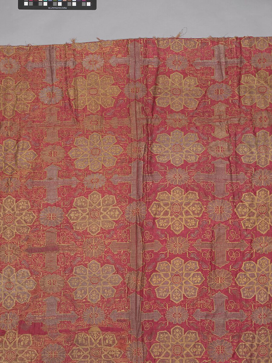 Hanging, Silk, gold, and silver; brocaded