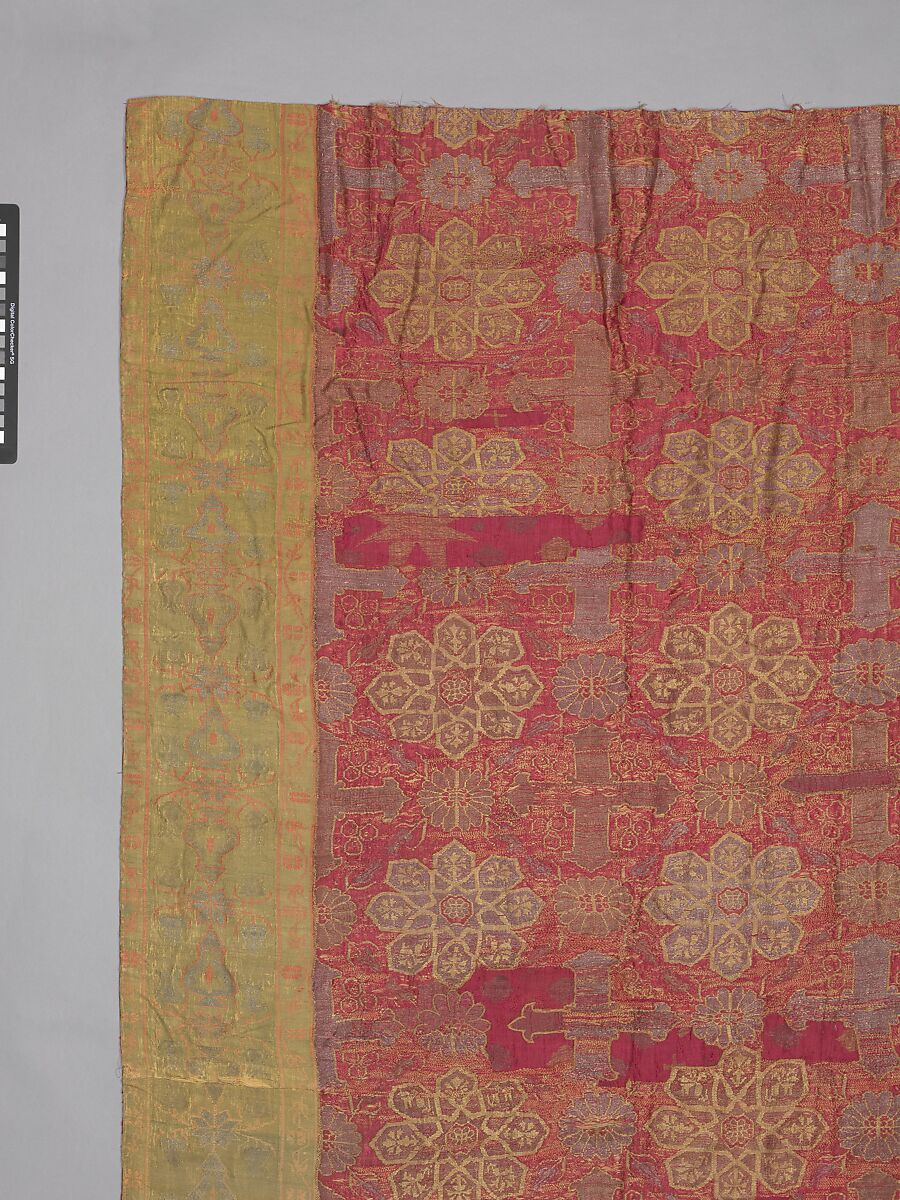 Hanging, Silk, gold, and silver; brocaded