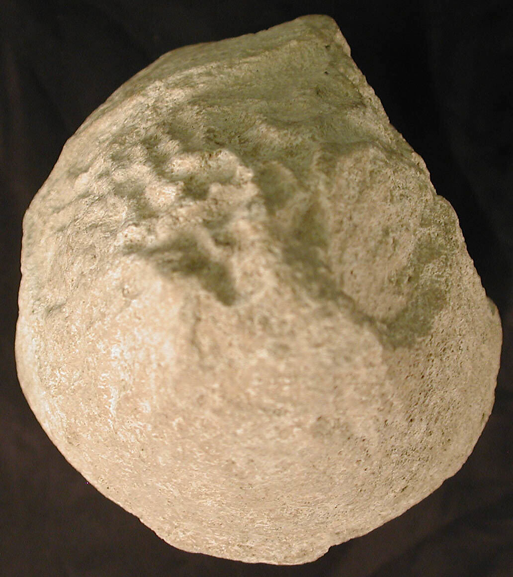 Head of a Central Asian Figure in a Pointed Cap, Gypsum plaster; modeled, carved