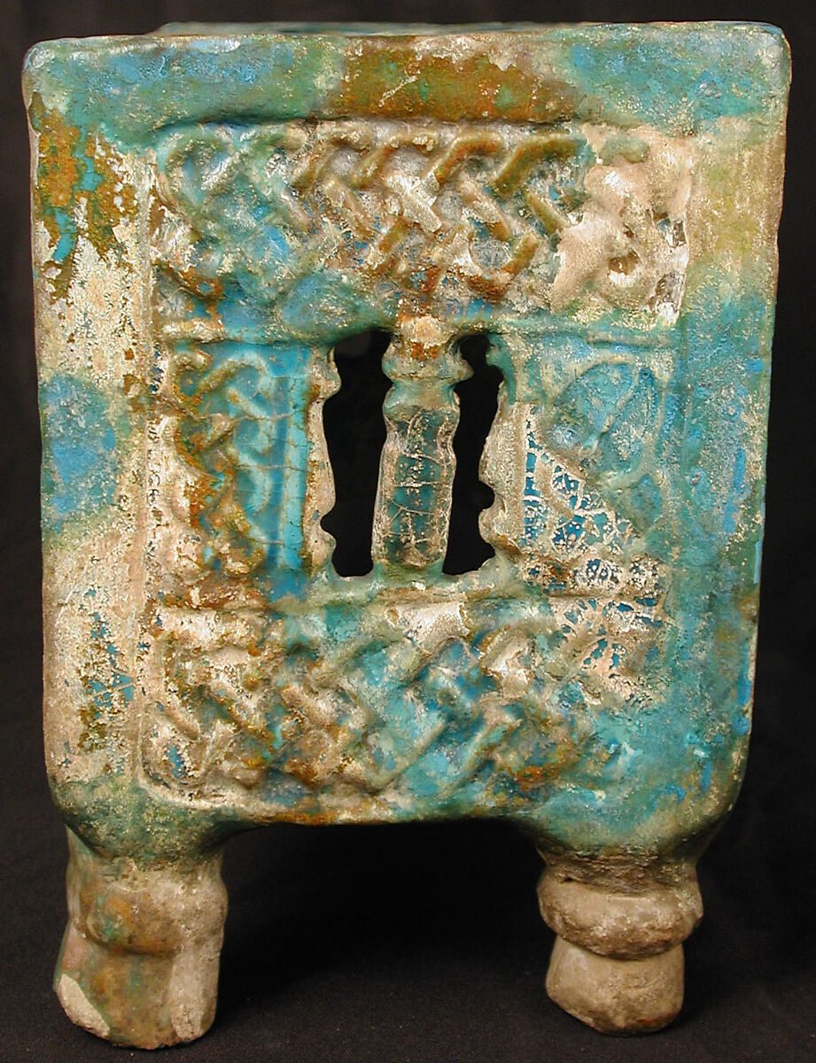 Tabouret, Stonepaste; molded and glazed