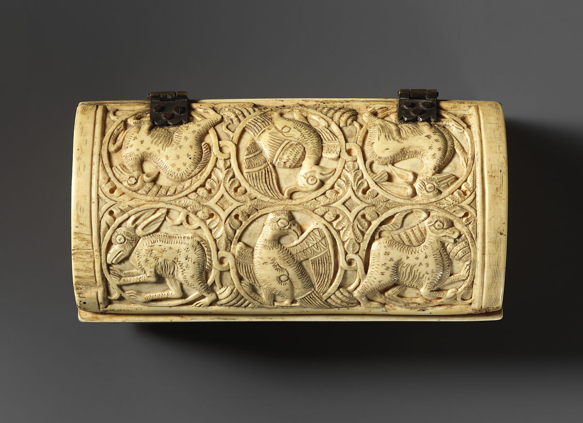Box, Ivory; carved and incised