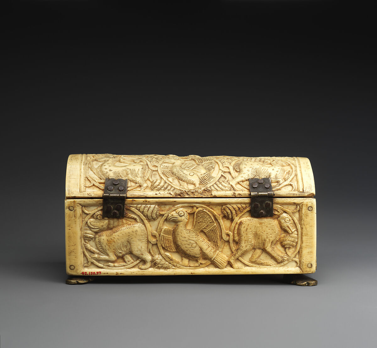 Box, Ivory; carved and incised