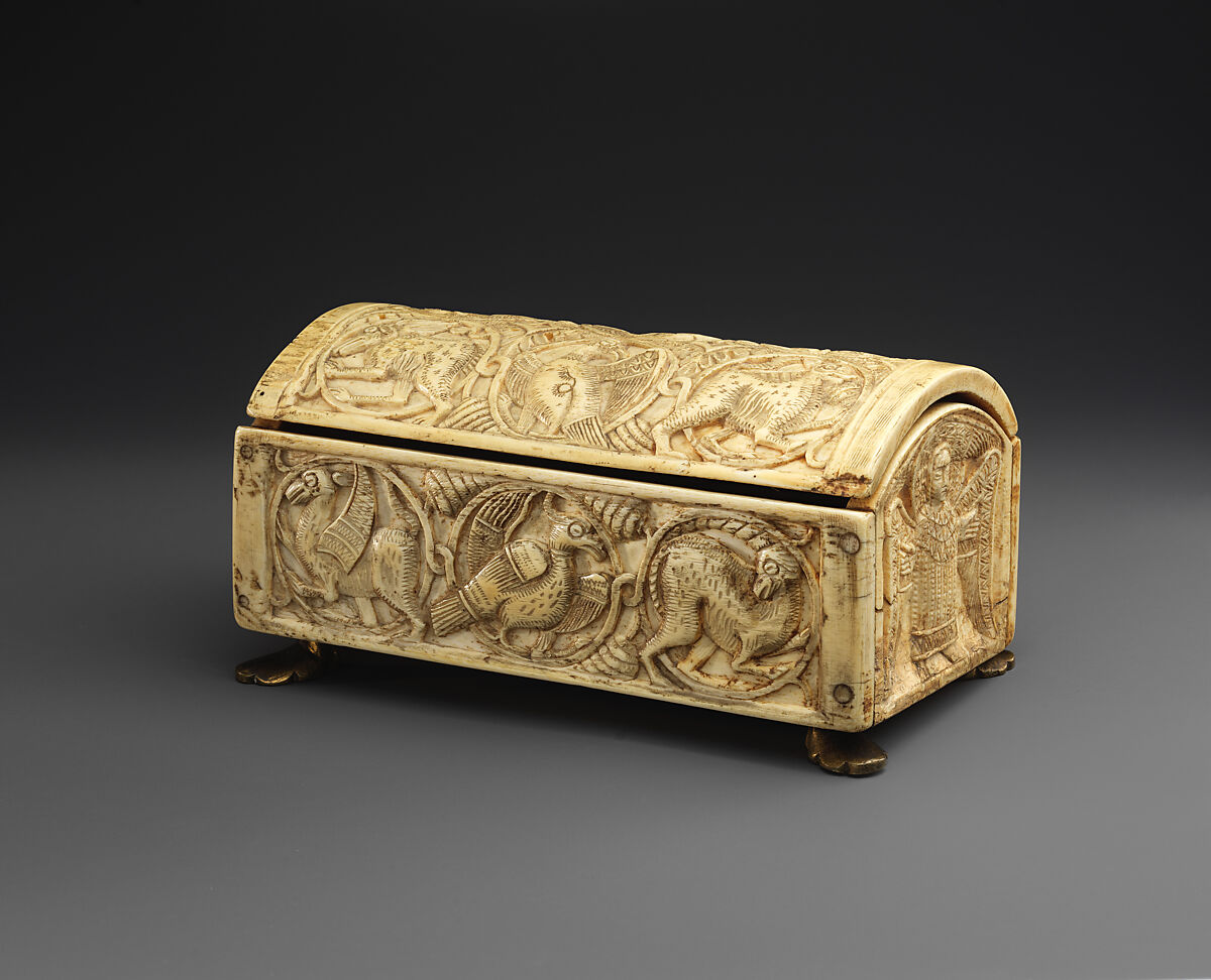 Box, Ivory; carved and incised