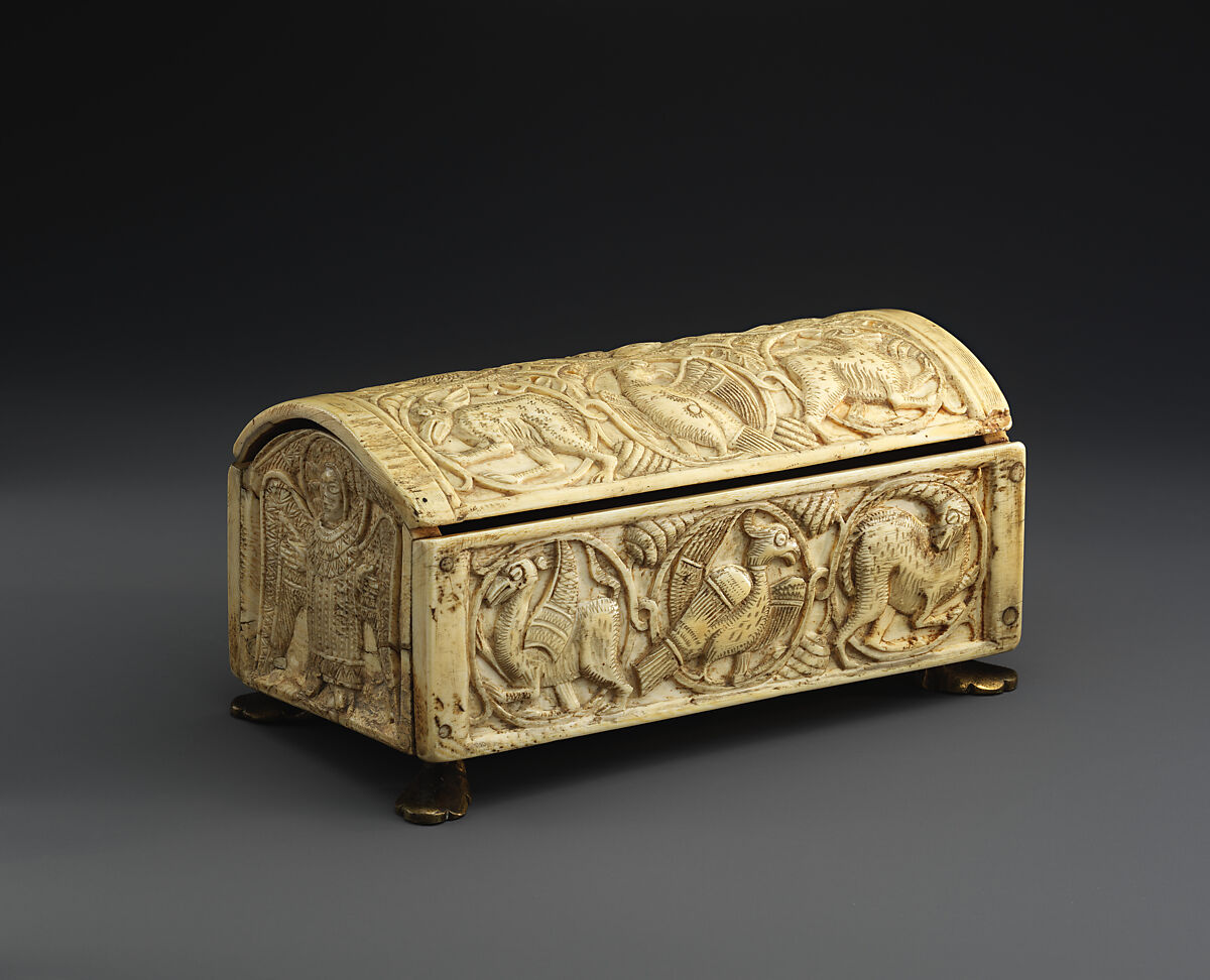 Box, Ivory; carved and incised