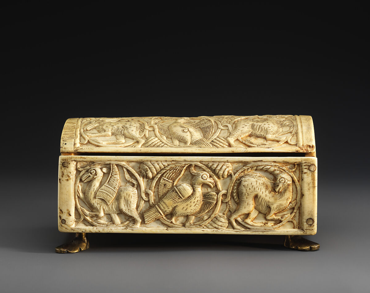 Box, Ivory; carved and incised