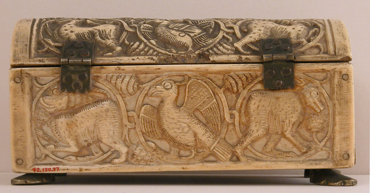 Box, Ivory; carved and incised