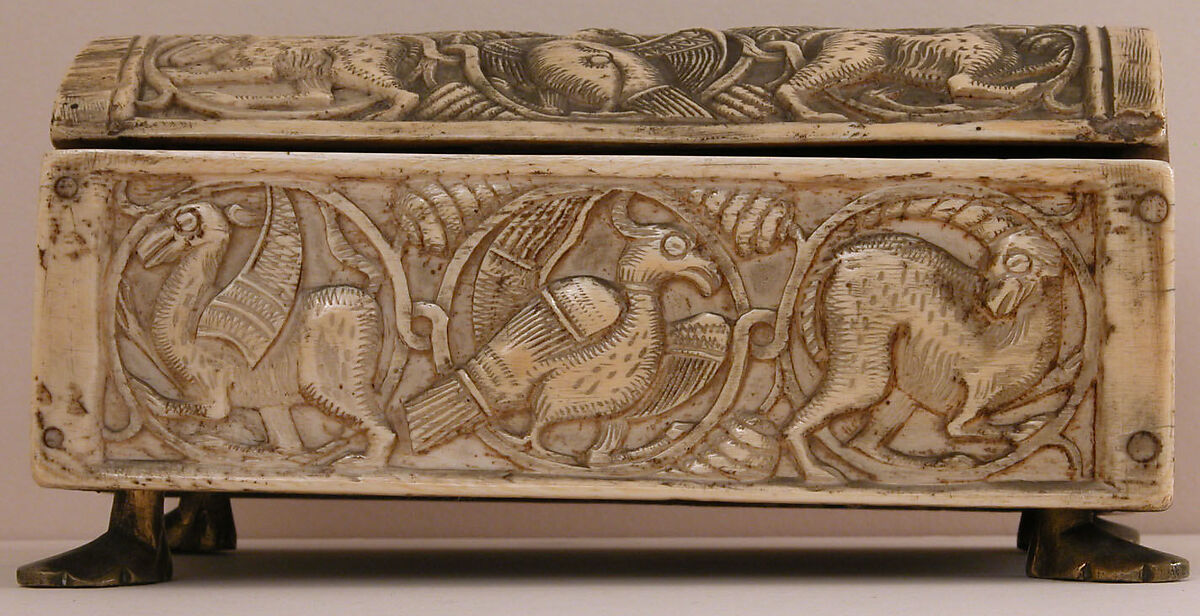 Box, Ivory; carved and incised 