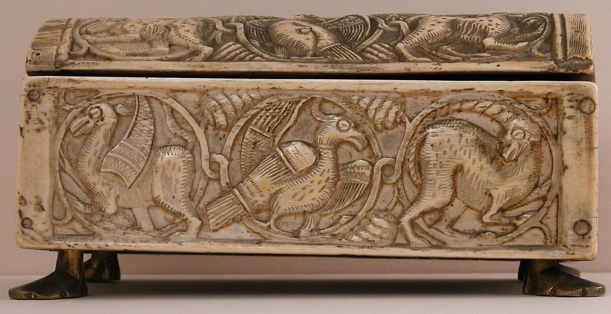 Box, Ivory; carved and incised