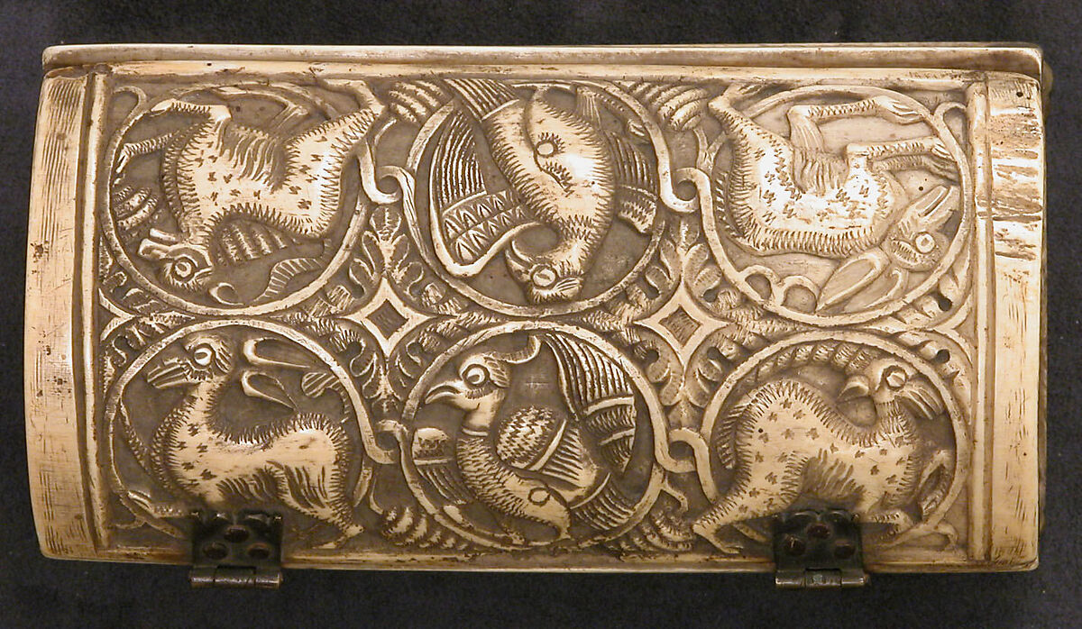 Box, Ivory; carved and incised