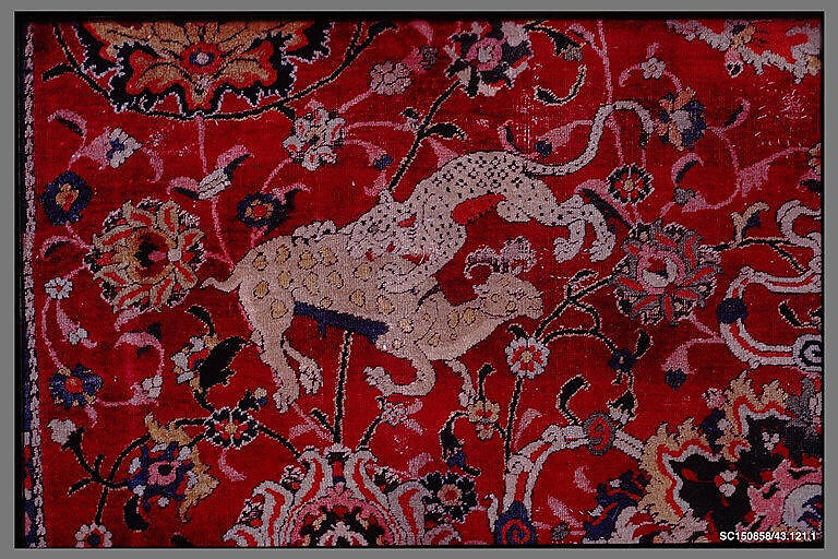 The Emperor's Carpet, Silk (warp and weft), wool (pile); asymmetrically knotted pile