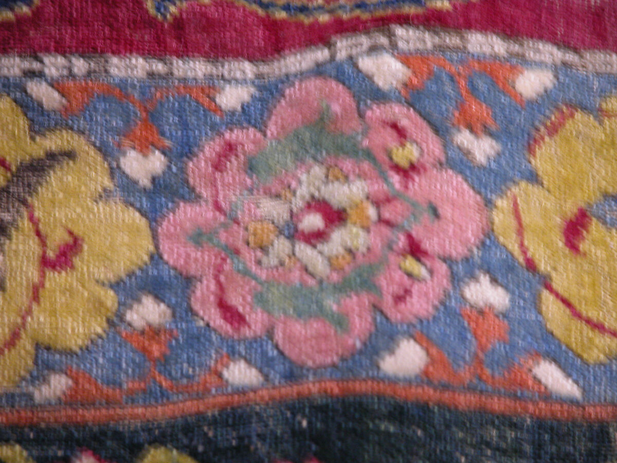 The Emperor's Carpet, Silk (warp and weft), wool (pile); asymmetrically knotted pile