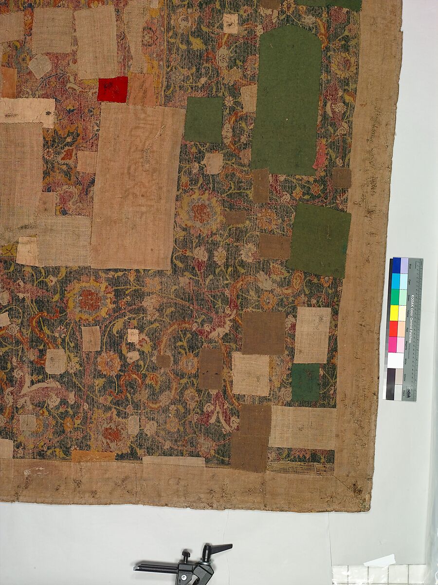 The Emperor's Carpet, Silk (warp and weft), wool (pile); asymmetrically knotted pile