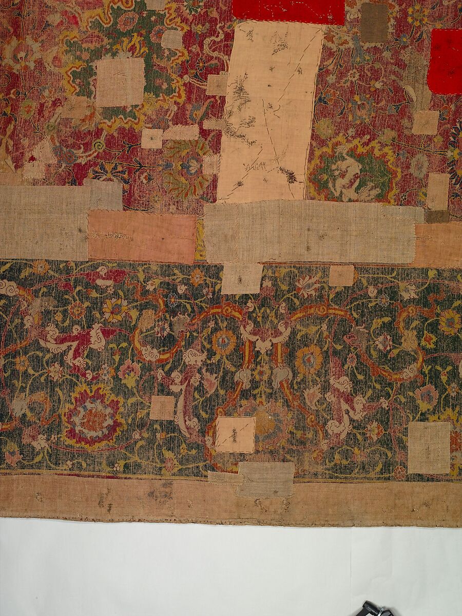 The Emperor's Carpet, Silk (warp and weft), wool (pile); asymmetrically knotted pile