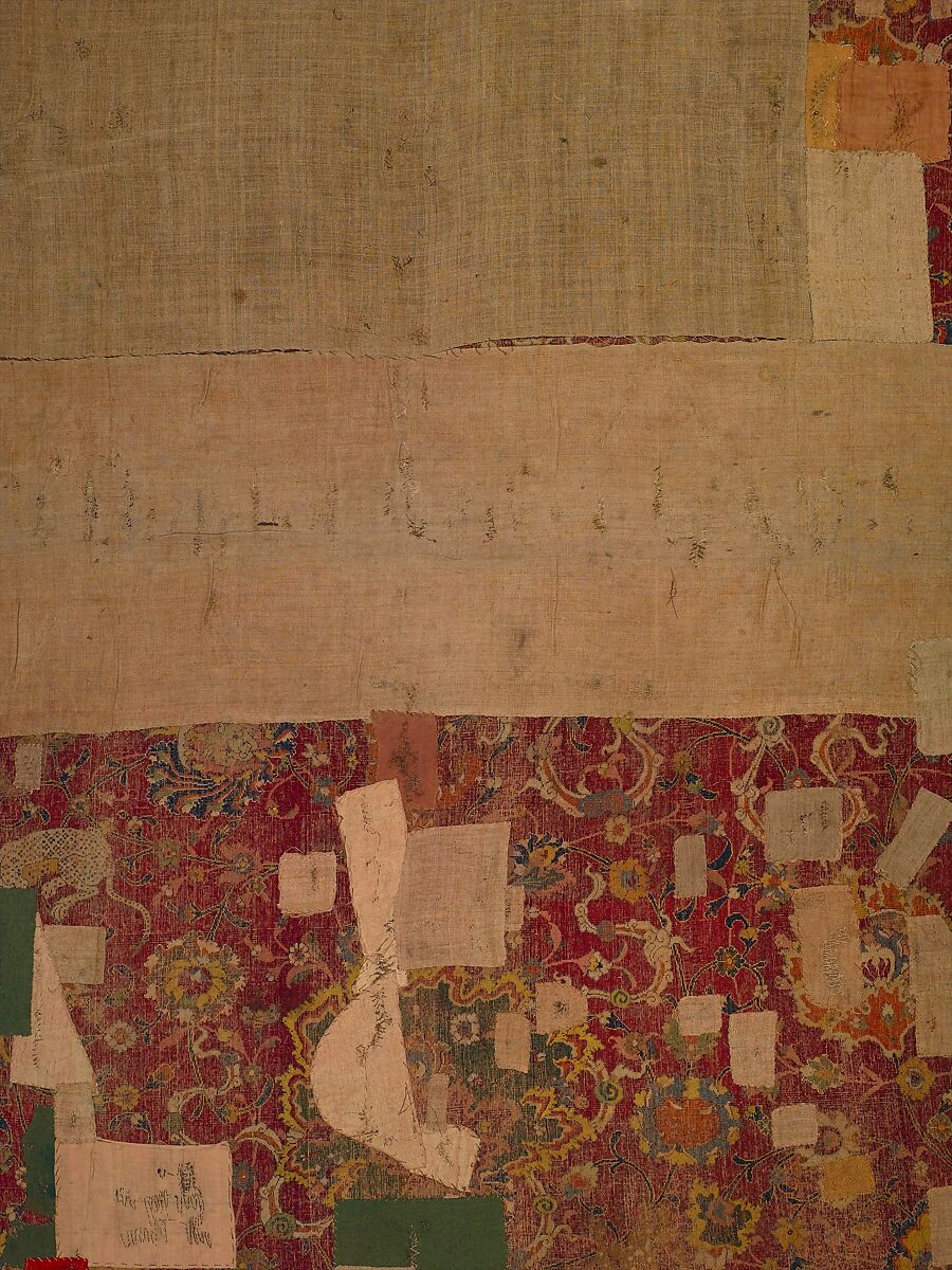 The Emperor's Carpet, Silk (warp and weft), wool (pile); asymmetrically knotted pile