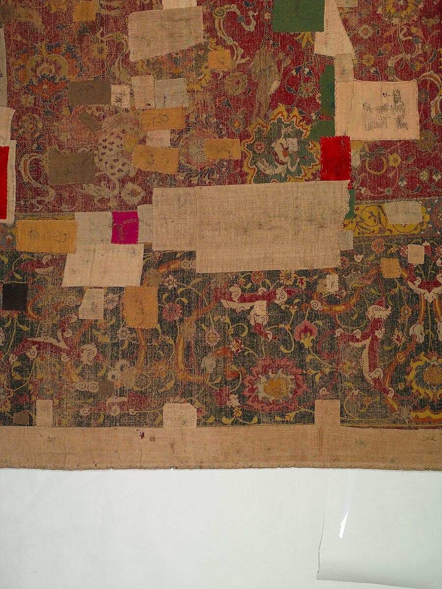 The Emperor's Carpet, Silk (warp and weft), wool (pile); asymmetrically knotted pile