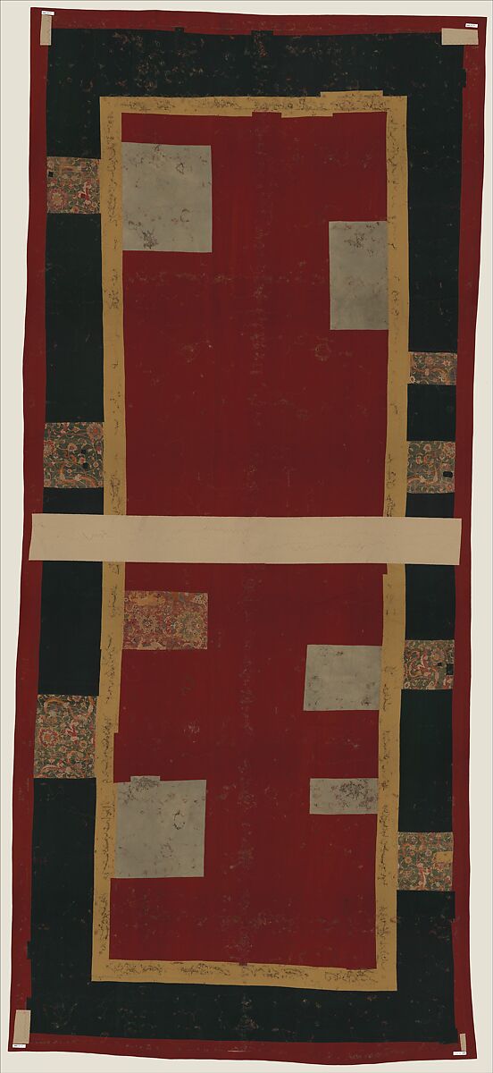 The Emperor's Carpet, Silk (warp and weft), wool (pile); asymmetrically knotted pile