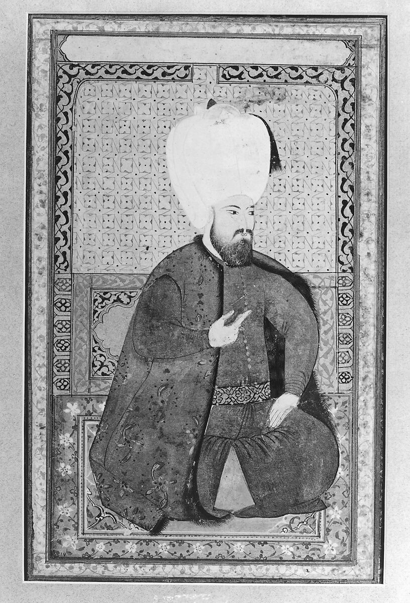 Portrait of Sultan Ahmet I (r. 1603–17), Ink, opaque watercolor, and gold on paper