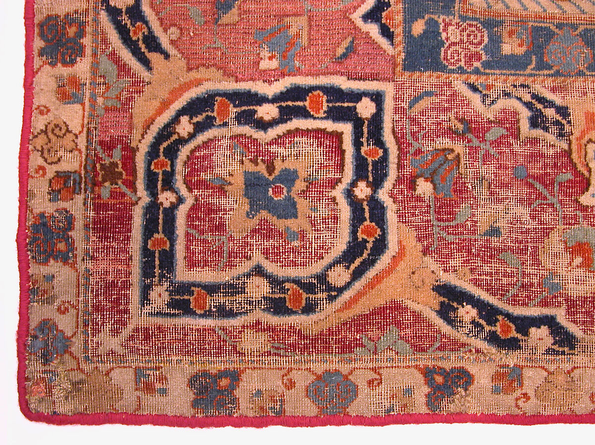 "Portuguese" Carpet with Maritime Scenes, Cotton (warp, weft, and pile); wool (pile); asymmetrically knotted pile