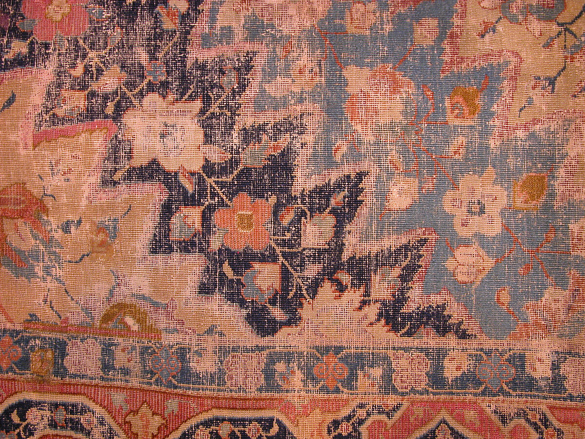 "Portuguese" Carpet with Maritime Scenes, Cotton (warp, weft, and pile); wool (pile); asymmetrically knotted pile