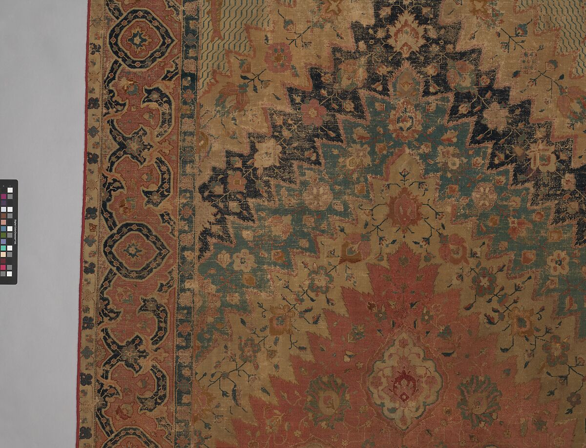 "Portuguese" Carpet with Maritime Scenes, Cotton (warp, weft, and pile); wool (pile); asymmetrically knotted pile
