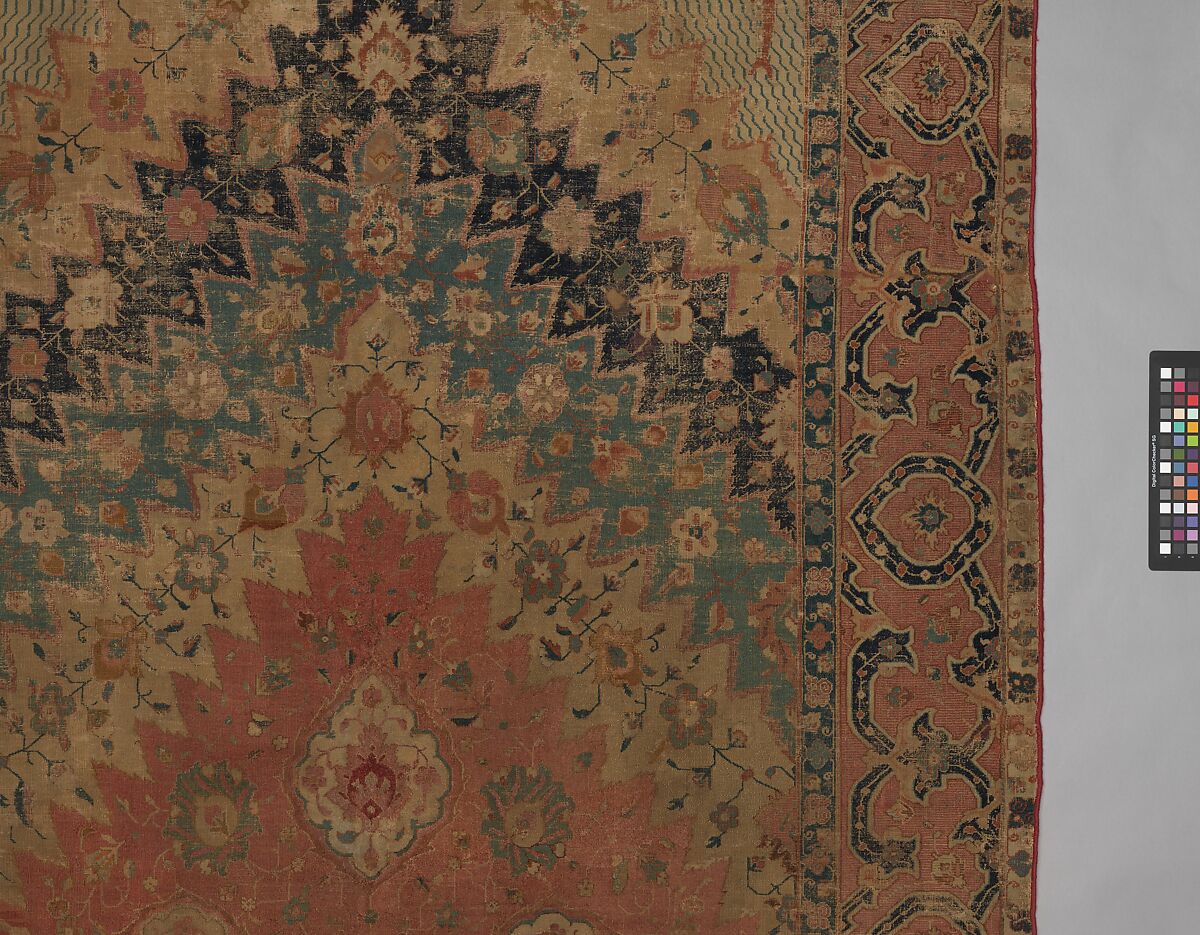"Portuguese" Carpet with Maritime Scenes, Cotton (warp, weft, and pile); wool (pile); asymmetrically knotted pile