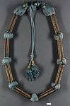 Aqal (Head Cord), Silk, metal wrapped thread, and beads
