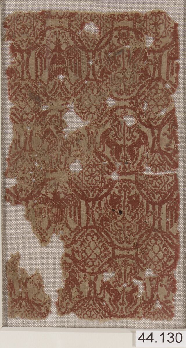 Textile Fragment, Silk; tapestry-woven 