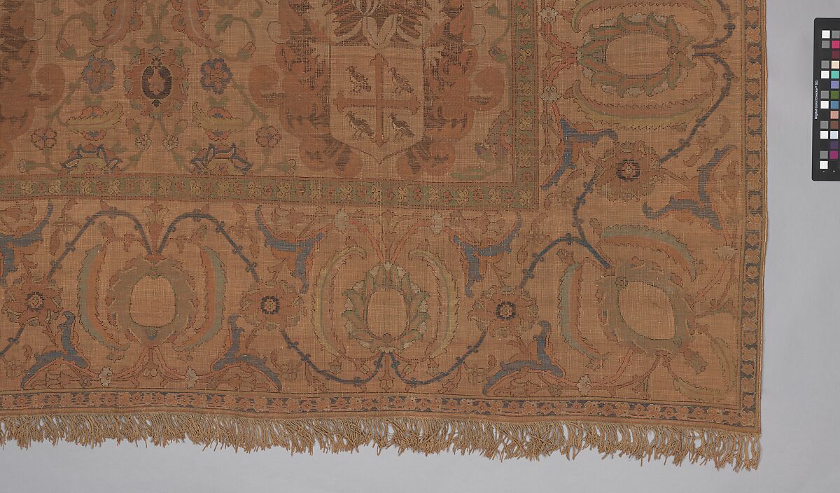 The Czartoryski Carpet, Cotton (warp), silk (weft and pile), metal wrapped thread; asymmetrically knotted pile, brocaded