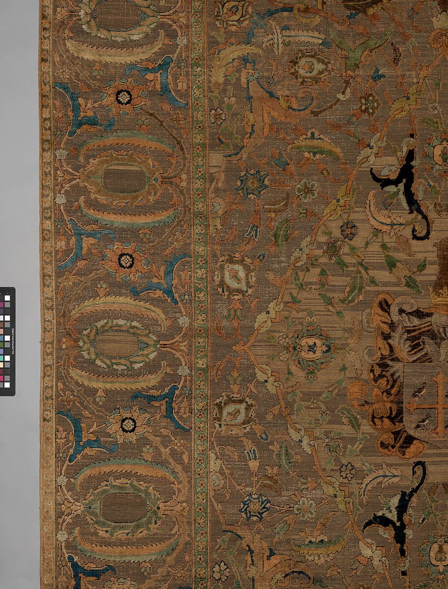 The Czartoryski Carpet, Cotton (warp), silk (weft and pile), metal wrapped thread; asymmetrically knotted pile, brocaded