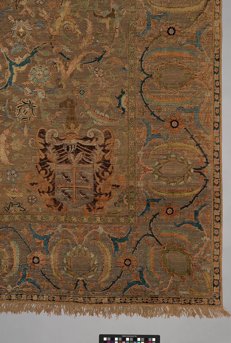 The Czartoryski Carpet, Cotton (warp), silk (weft and pile), metal wrapped thread; asymmetrically knotted pile, brocaded