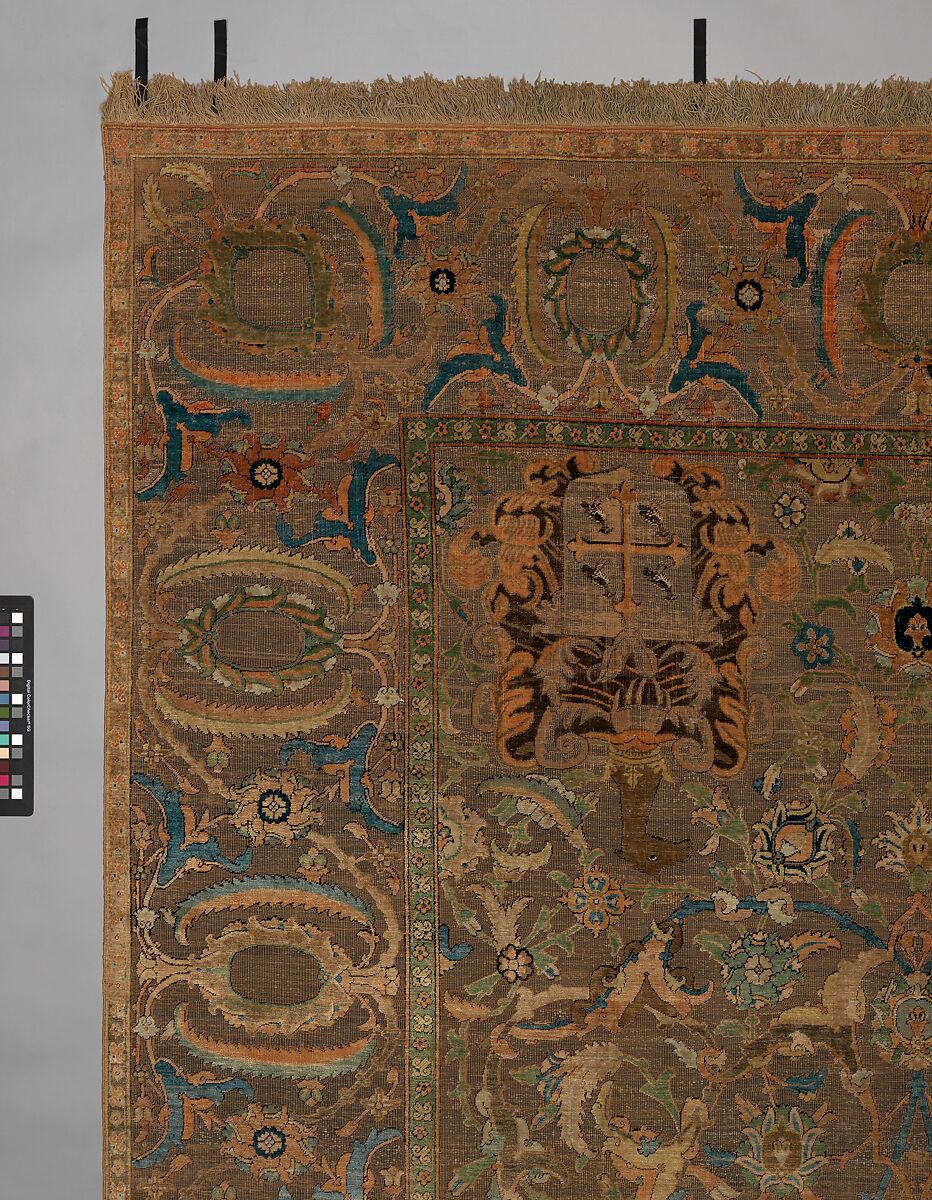 The Czartoryski Carpet, Cotton (warp), silk (weft and pile), metal wrapped thread; asymmetrically knotted pile, brocaded