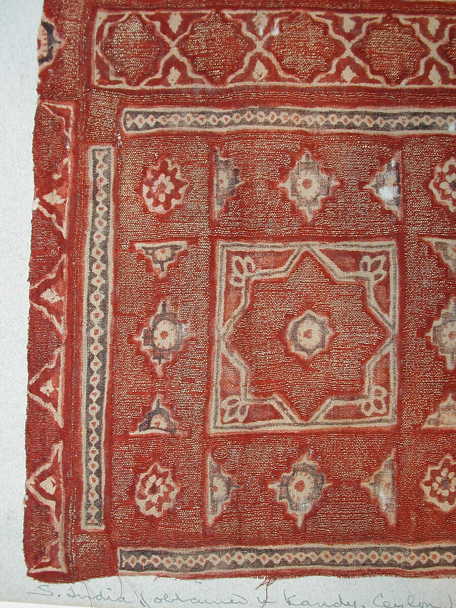 Sari, Cotton and metal wrapped thread; printedSelvage: brocaded