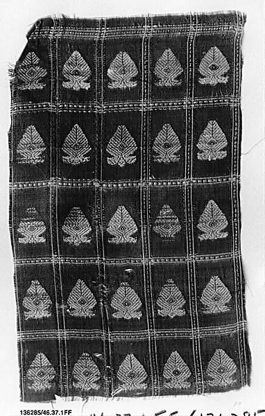 Textile Fragment, Silk; brocaded 