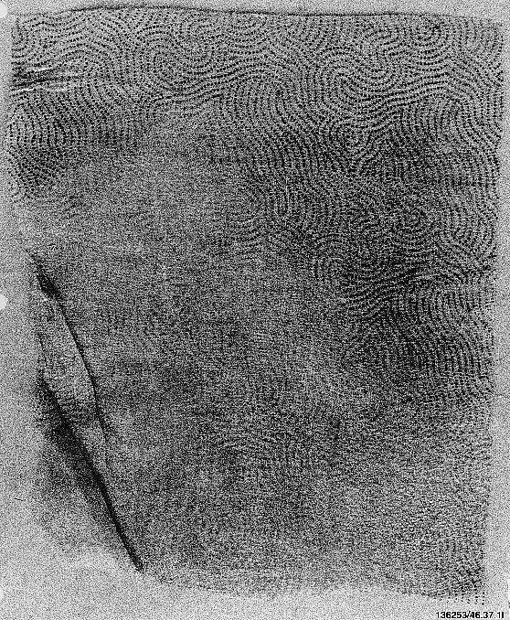 Fragment of Turban Cloth, Cotton; printed 