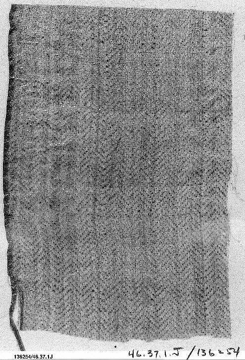 Fragment of Turban Cloth, Cotton; printed 