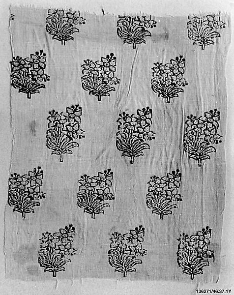 Textile Fragment, Silk; brocaded 