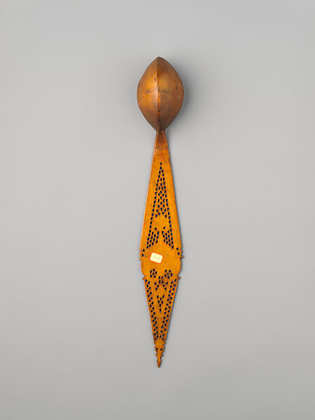 Spoon, Wood; carved