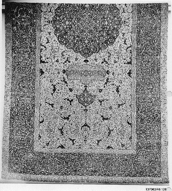 The Anhalt Medallion Carpet, Cotton (warp), silk (weft), wool (pile); asymmetrically knotted pile