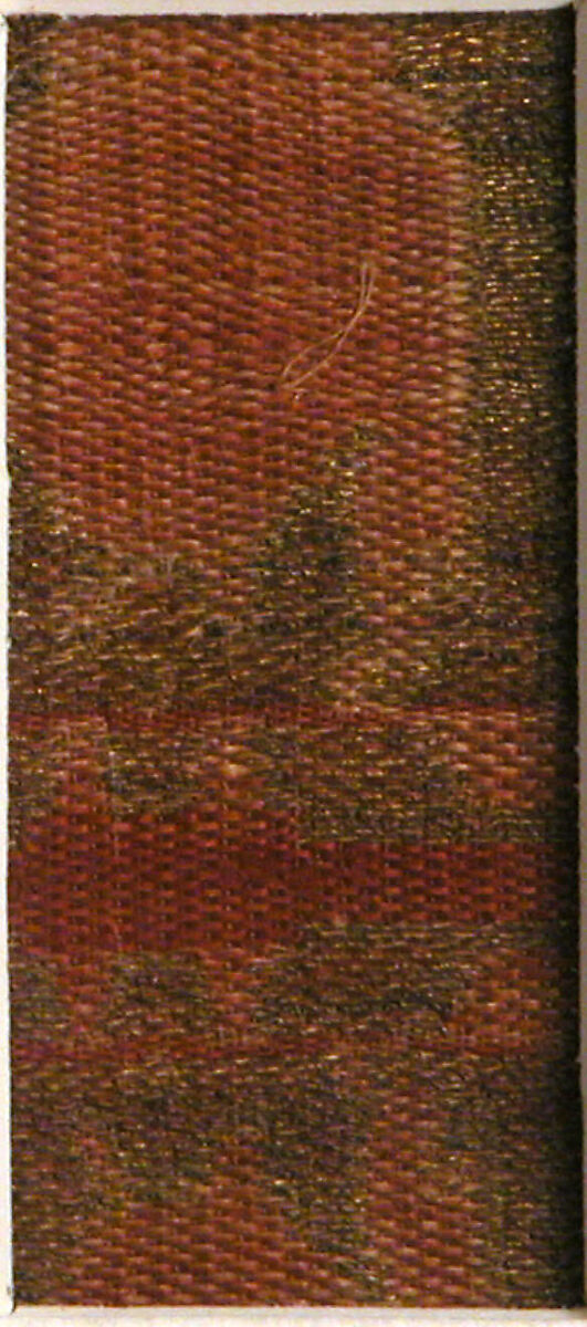 Textile Fragment from the Tomb of Don Felipe, Silk, linen, metal wrapped thread; taqueté
