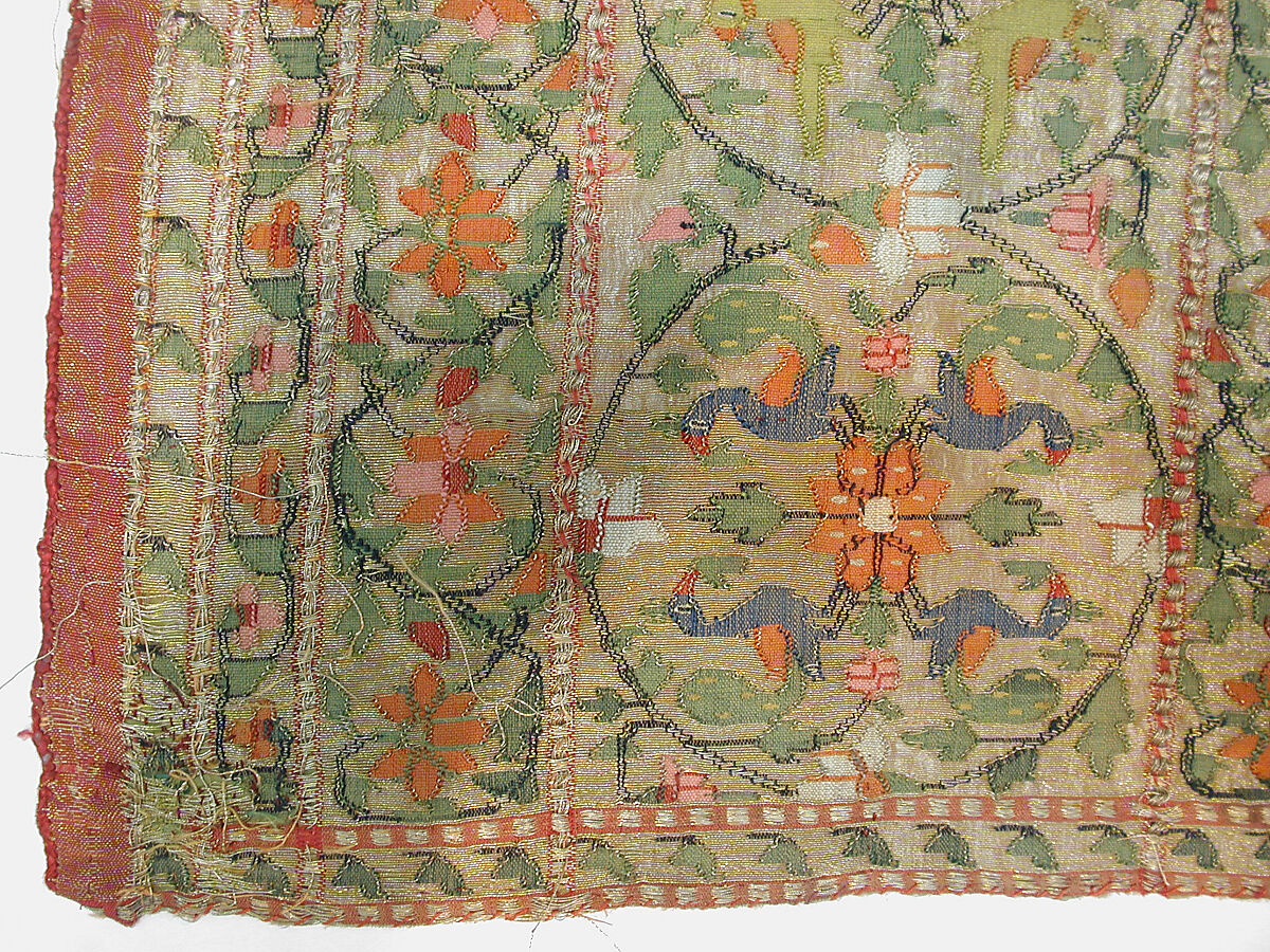 Sari, Silk, cotton, and metal wrapped thread
