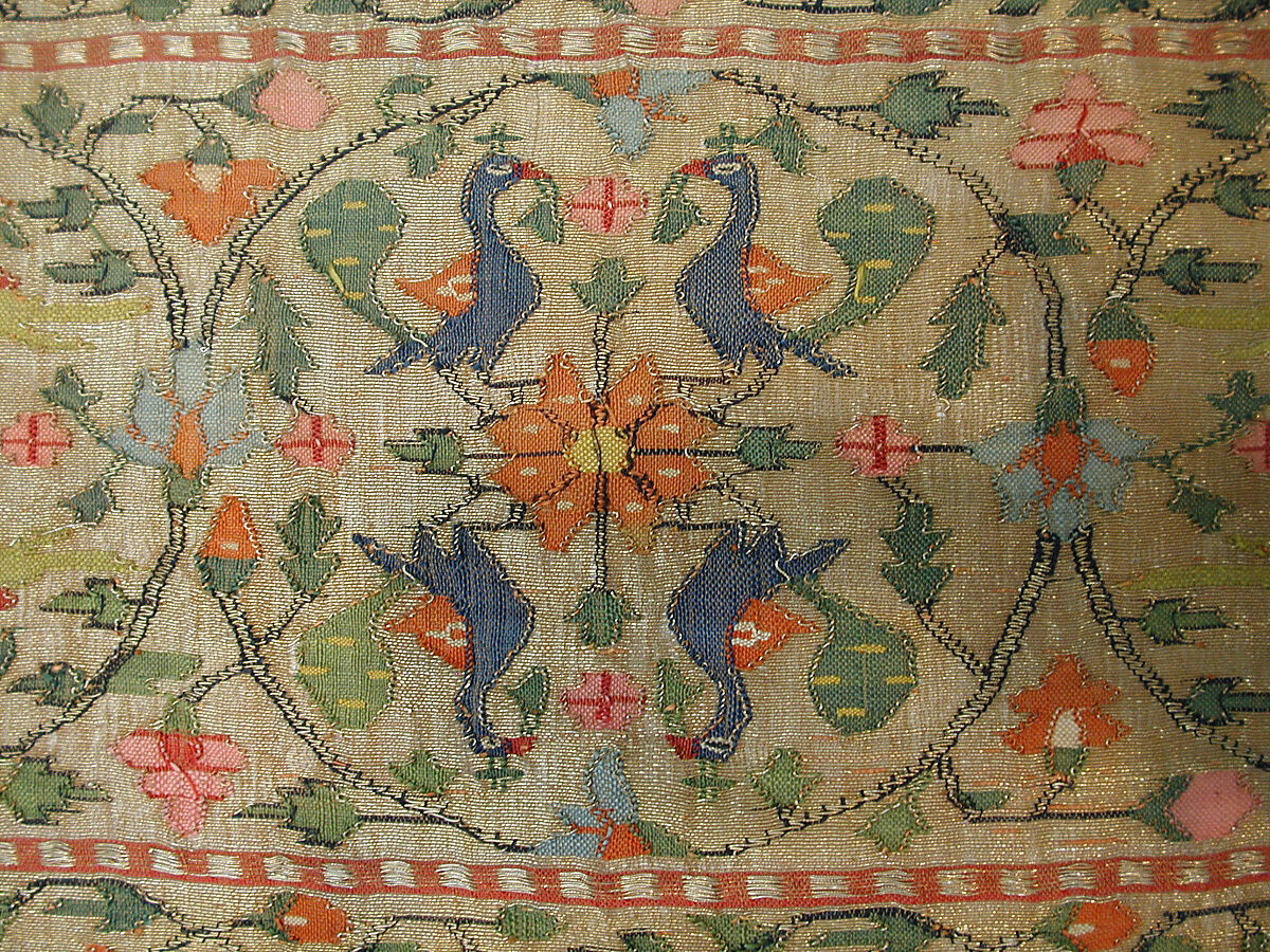 Sari, Silk, cotton, and metal wrapped thread