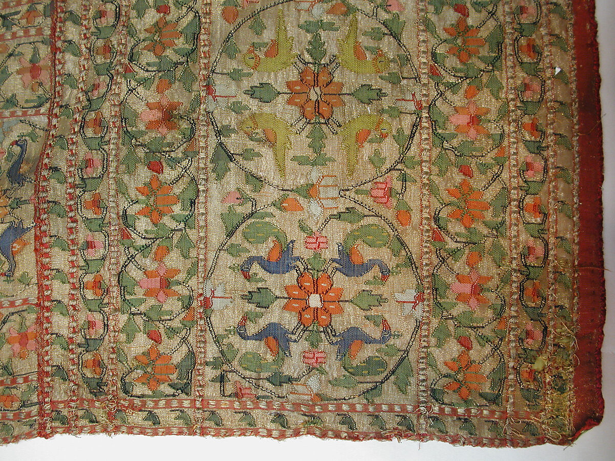 Sari, Silk, cotton, and metal wrapped thread