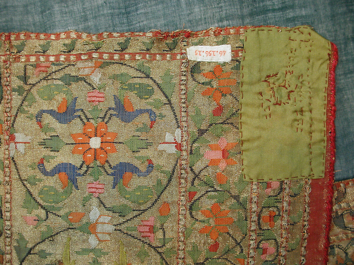 Sari, Silk, cotton, and metal wrapped thread