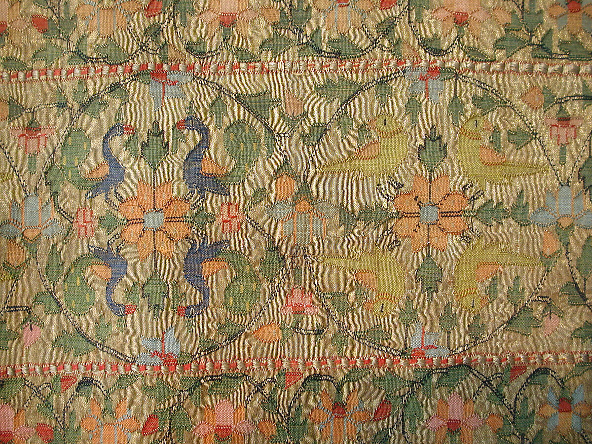 Sari, Silk, cotton, and metal wrapped thread