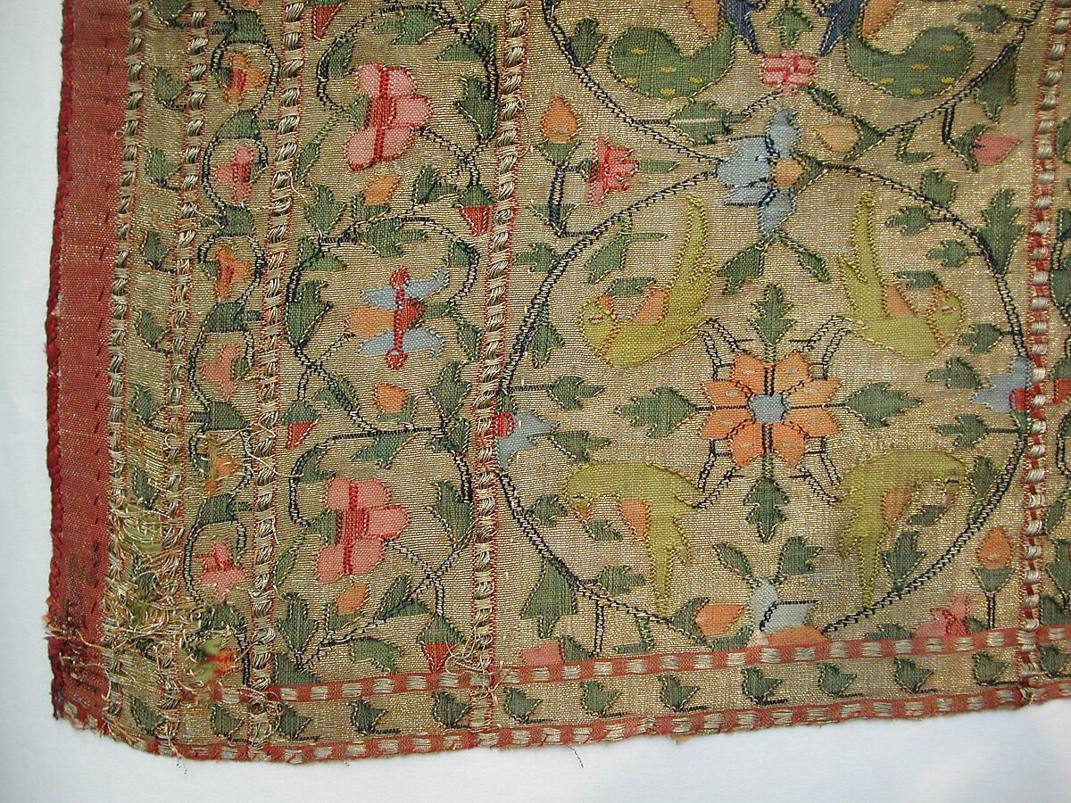 Sari, Silk, cotton, and metal wrapped thread