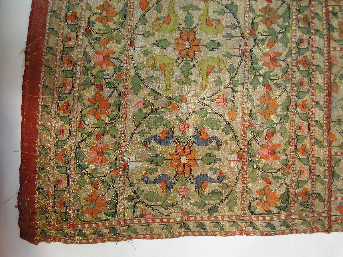 Sari, Silk, cotton, and metal wrapped thread