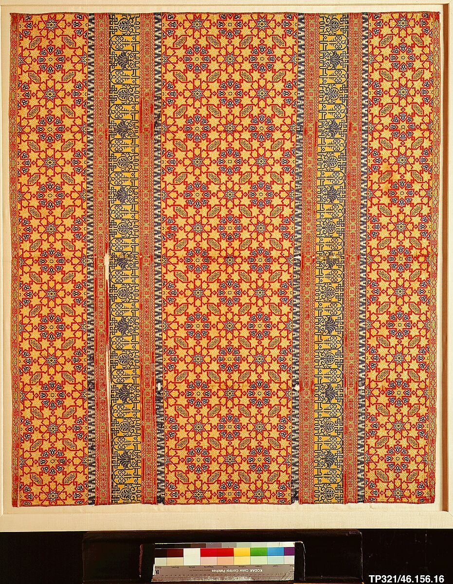 Textile Fragment, Silk; lampas