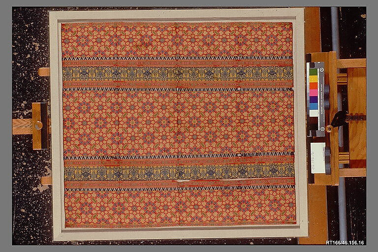 Textile Fragment, Silk; lampas