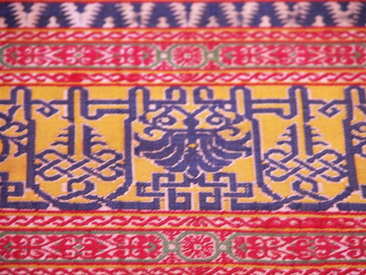 Textile Fragment, Silk; lampas