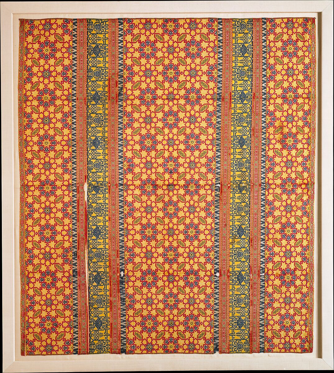 Textile Fragment, Silk; lampas